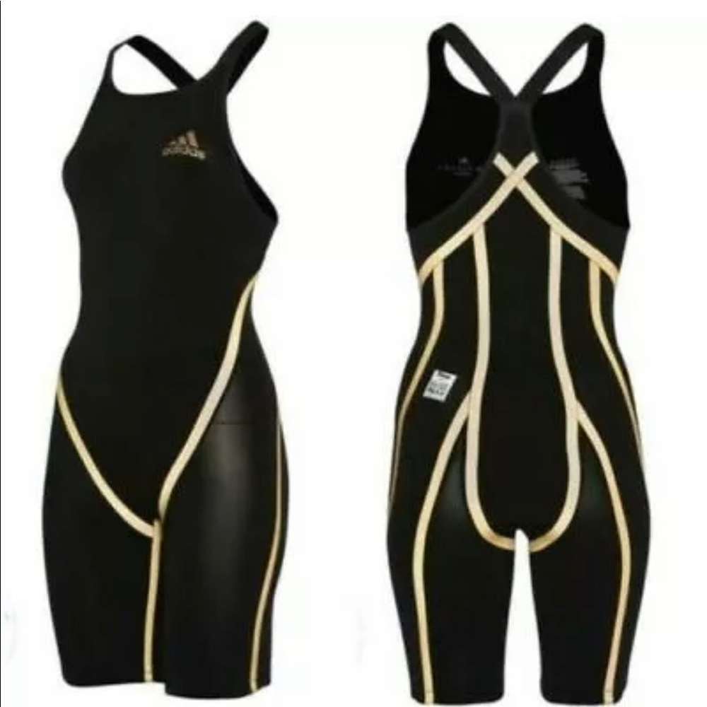 $450 ADIDAS ADIZERO Closed-Back Swimsuit SIZE 22"